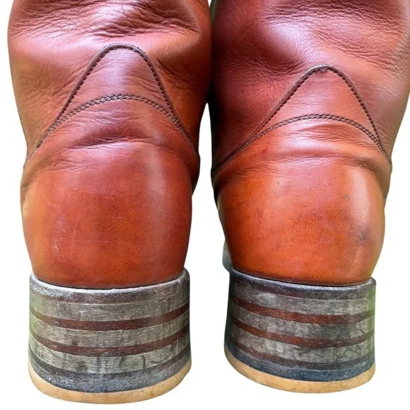 Levi’s-Rare Vintage 70’s campus leather pull-on boots. Men’s 11. Cognac. EUC - Picture 12 of 16